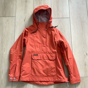 BRAND NEW—Columbia Waterproof Pullover Jacket (Size Medium, Orange)